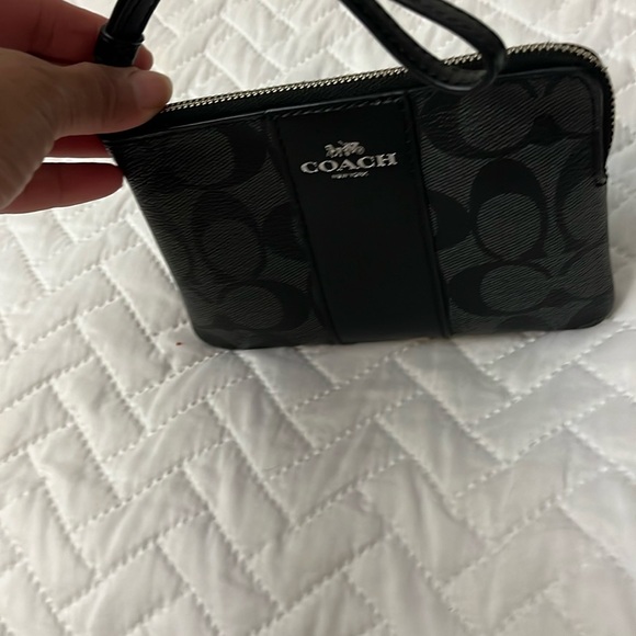 Coach Handbags - Coach Signature Black Wristlet